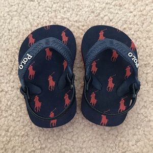Polo baby flip flops
